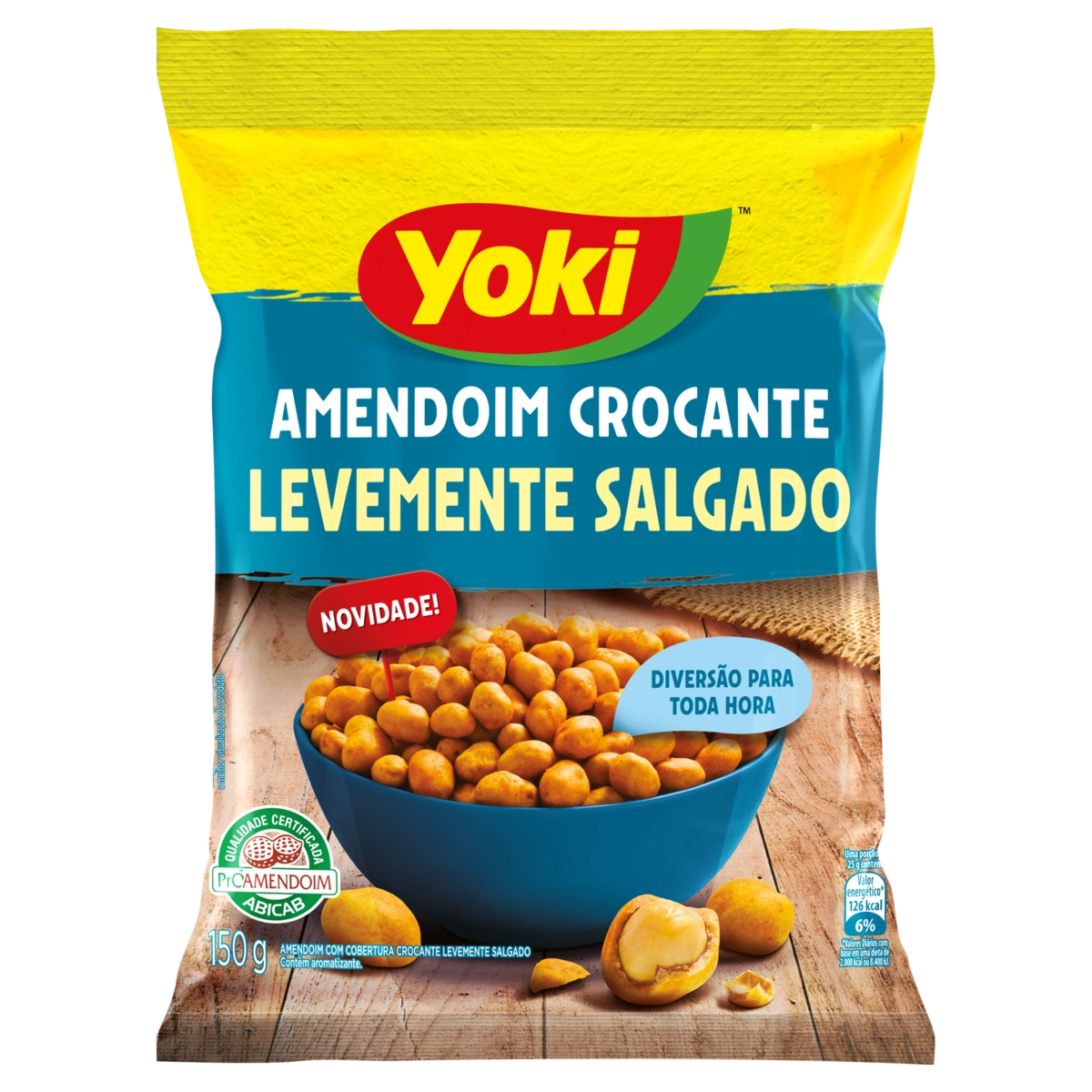 Amendoim Crocante Yoki Levemente Salgado 120g