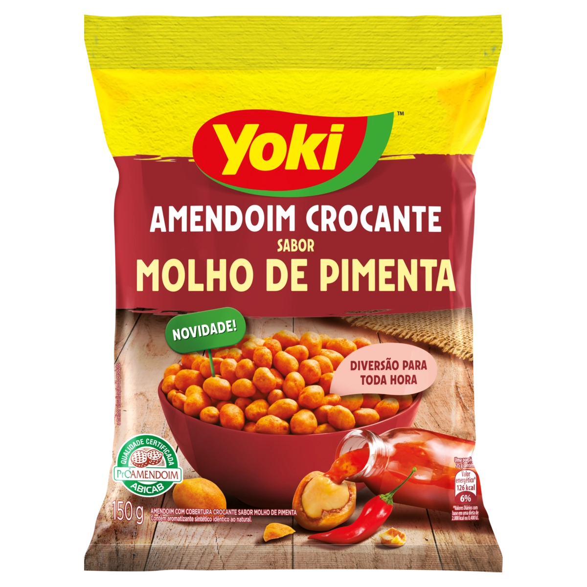 Amendoim Crocante Yoki Sabor Molho De Pimenta 120g