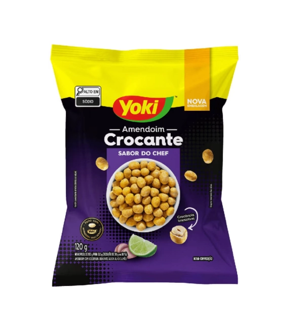 Yoki Amendoim Crocante Sabor Do Chef Pacote 120g