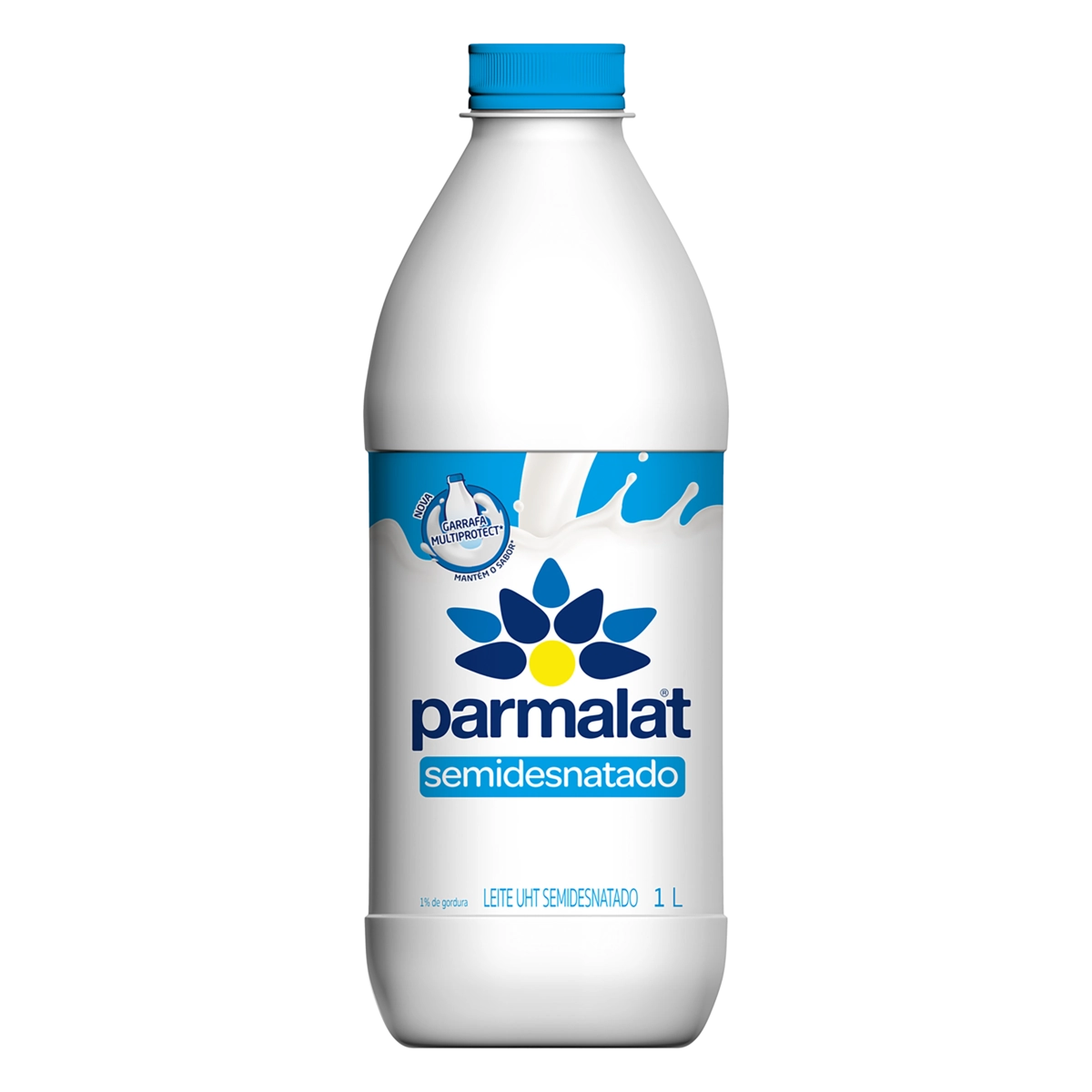 Leite Uht Semidesnatado Parmalat Garrafa 1l