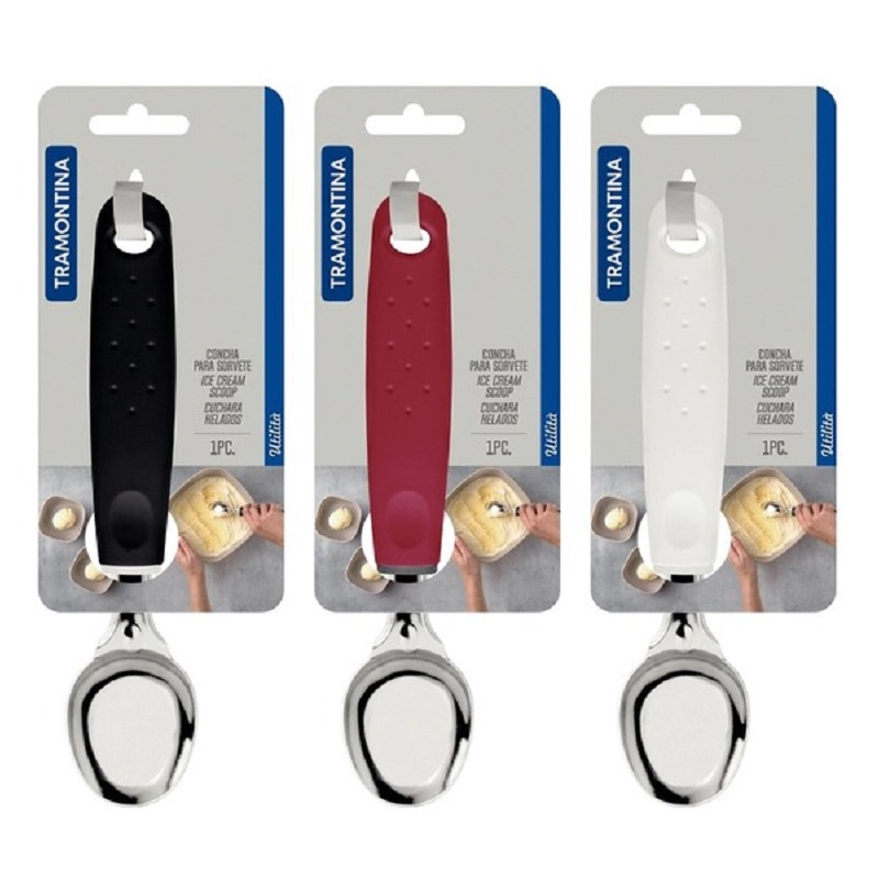 Conchas Para Sorvete Utilita Colorido Laminas De Aco Inox E Cabos De Polipropileno
