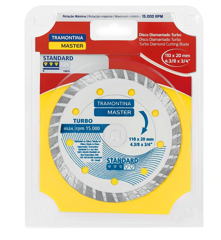 Disco Ftram Diam Corte Turbo 110x20mm 4.3/8 X 3/4
