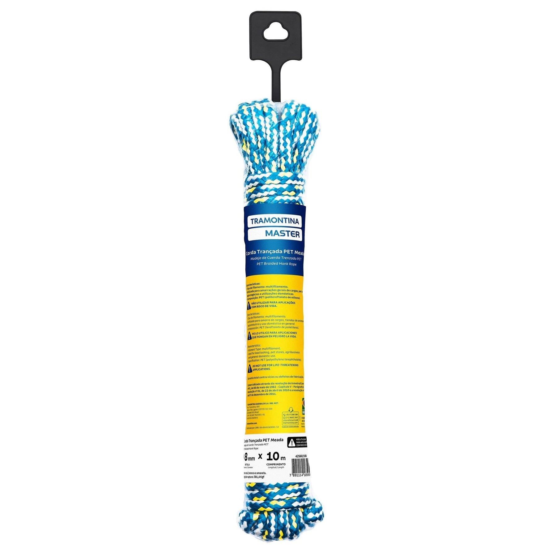 Corda Tropical Pp 8mm X 10m Un