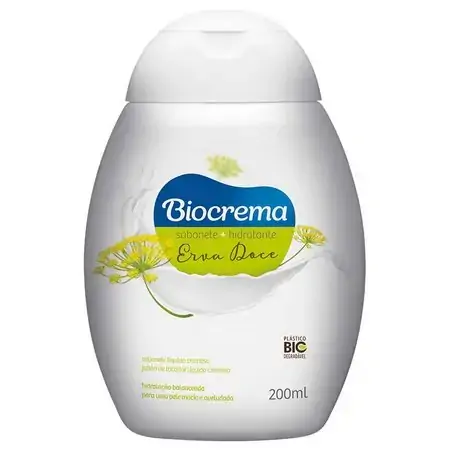 Sabonete Biocrema Líquido Cremoso Erva Doce