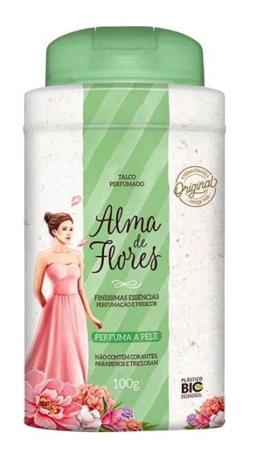 Talco Finíssimas Essências Alma De Flores Frasco 100g