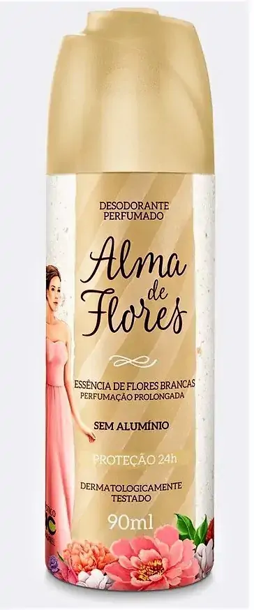 Desodorante Spray Alma De Flores 90ml Feminino Champagne Unit