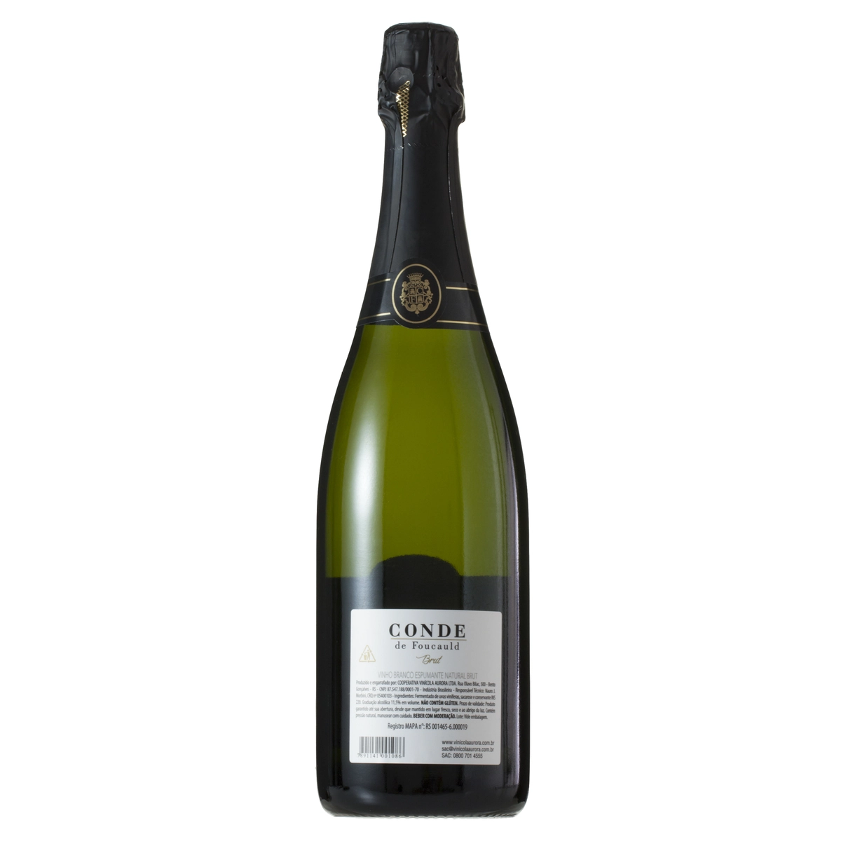 Espumante Brasileiro Branco Brut Conde De Foucauld Serra Gaúcha Garrafa 750ml