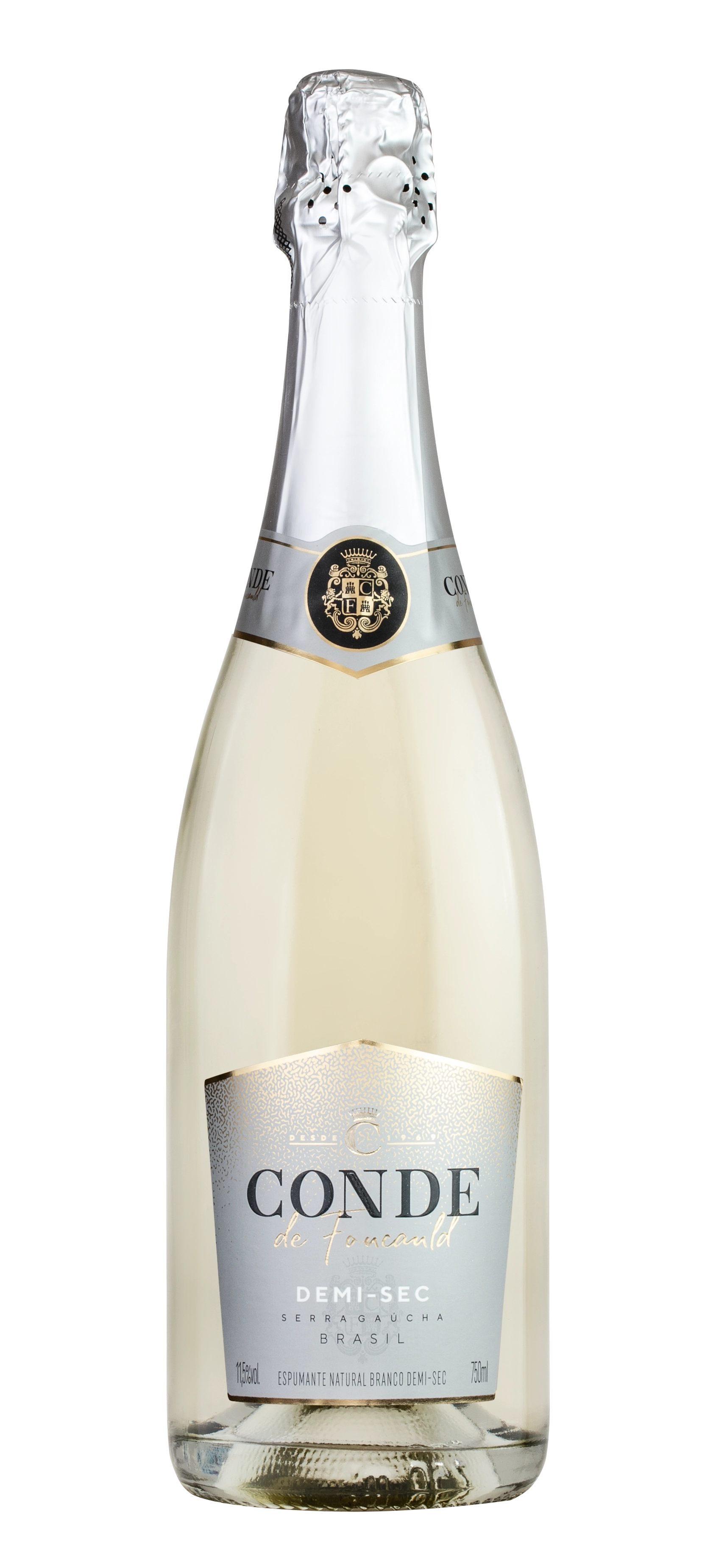 Espumante Brasileiro Branco Demi Sec Conde De Foucauld Serra Gaúcha Garrafa 750ml