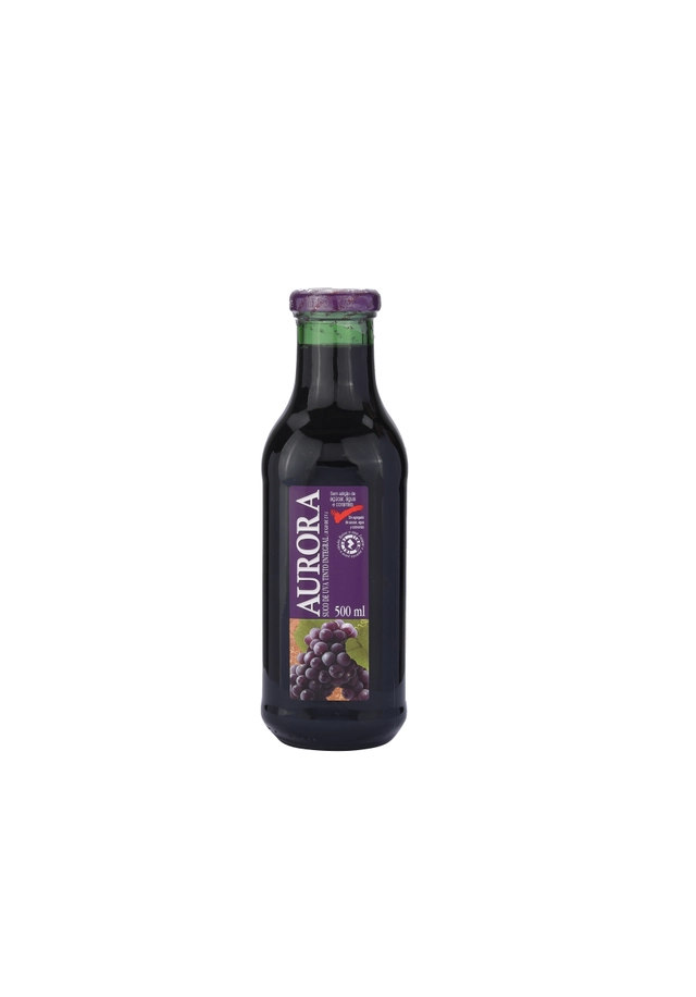 Suco Integral Uva Tinto Aurora Garrafa 500ml