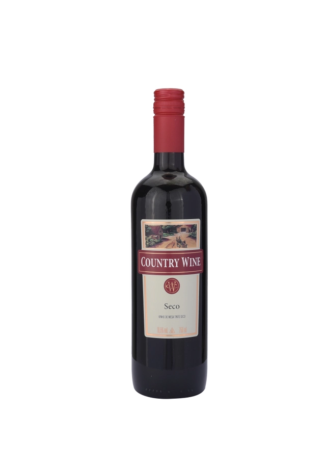 Vinho Brasileiro Tinto Seco Country Wine Serra Gaúcha Garrafa 750ml
