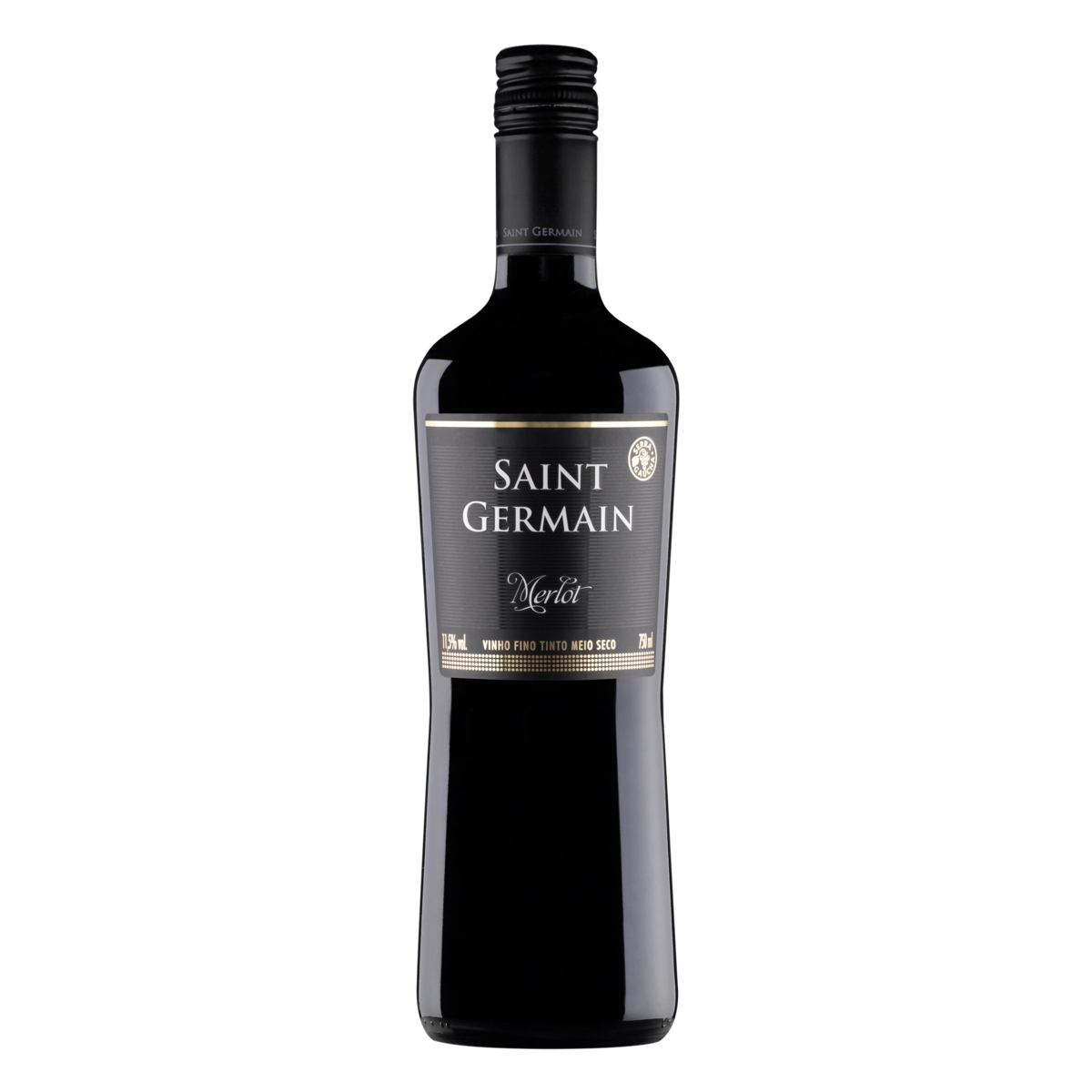 Vinho Brasileiro Tinto Meio Seco Saint Germain Merlot Serra Gaúcha Garrafa 750ml
