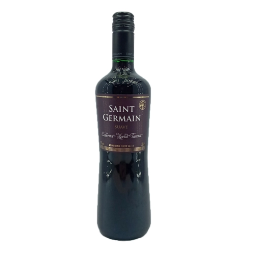 Vinho Brasileiro Tinto Suave Saint Germain Cabernet Merlot Tannat Serra Gaúcha Garrafa 750ml