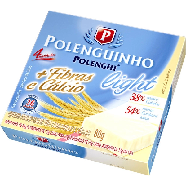 Processado Polenguinho Fibras E Cálcio Light Polenghi 80