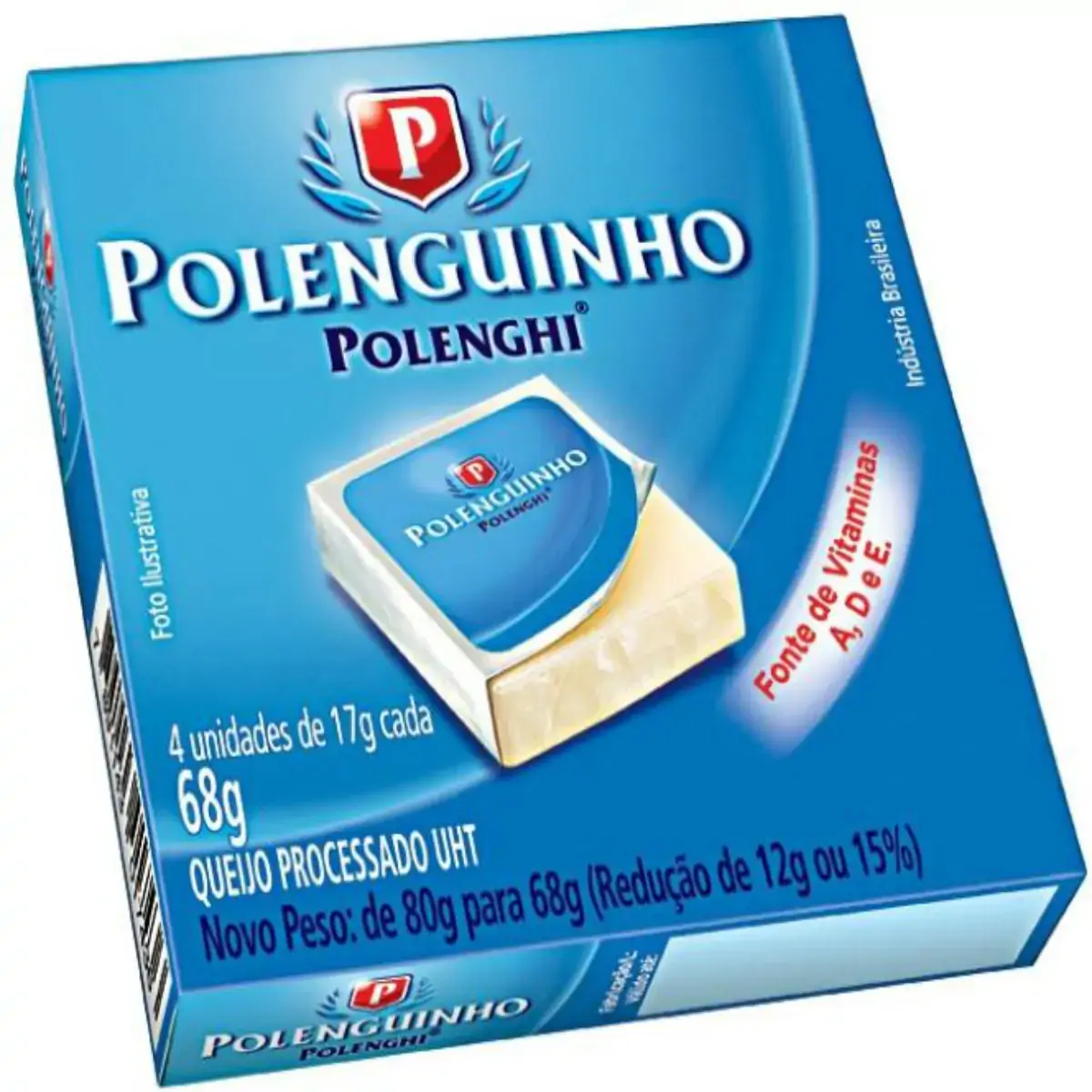 Queijo Processado Uht Original Polenguinho 68g 4 Unidades