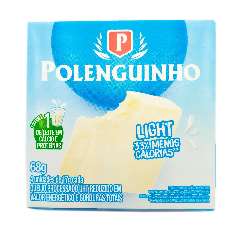 Queijo Processado Uht Light Polenguinho 68g 4 Unidades