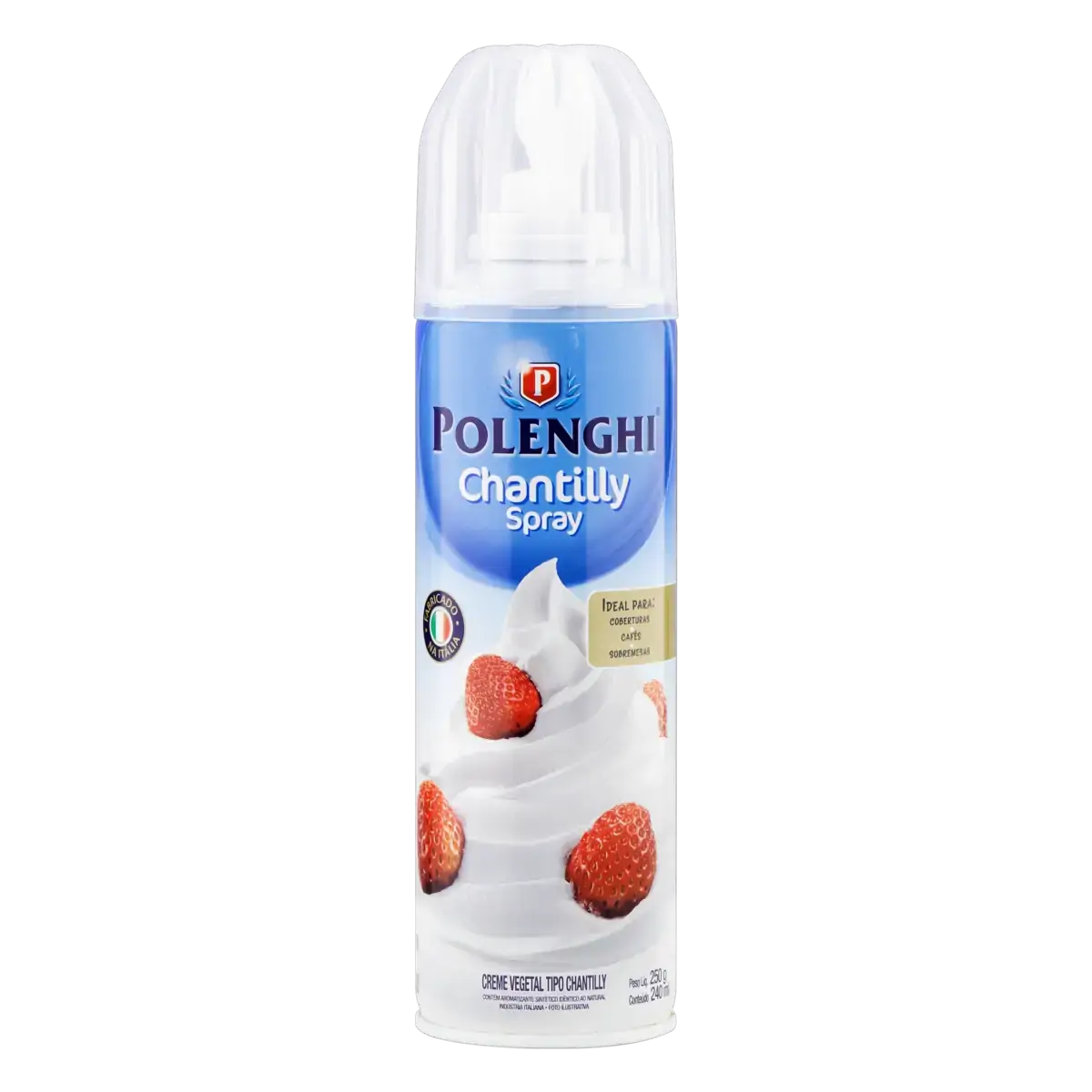 Creme Chantilly Vegetal Polenghi Frasco 250g Spray