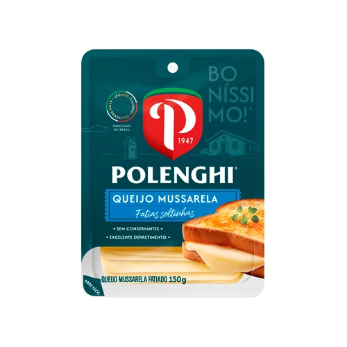 Queijo Mussarela Fatiado Polenghi 150g