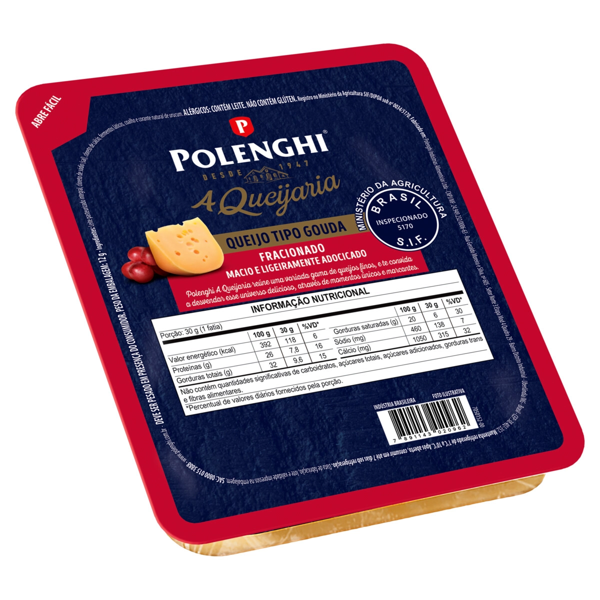 Queijo Gouda Fracionado Polenghi A Queijaria