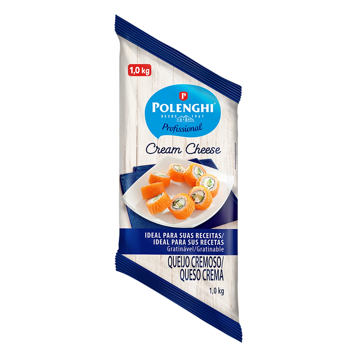 Cream Cheese Cremoso Polenghi Profissional Bisnaga 1kg