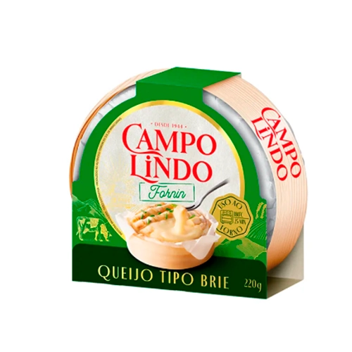 Queijo Brie Sul De Minas Campo Lindo Fornin 220g