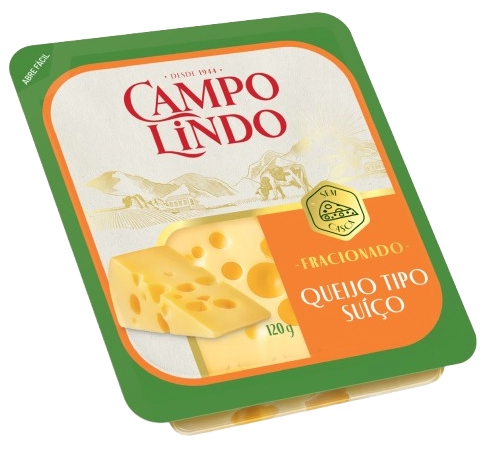 Queijo Suíço Fracionado Campo Lindo 120g
