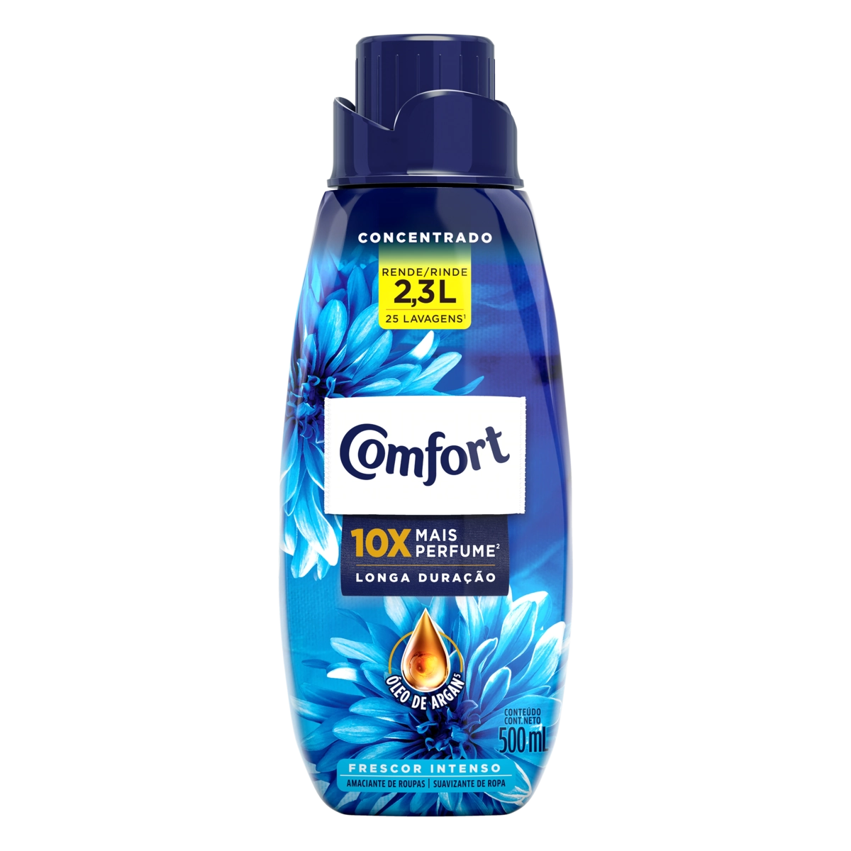 Amaciante De Roupa Concentrado Frescor Intenso Comfort Frasco 500ml