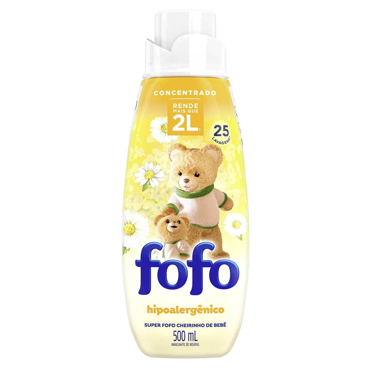 Amaciante De Roupa Concentrado Cheirinho De Bebê Fofo Frasco 500ml