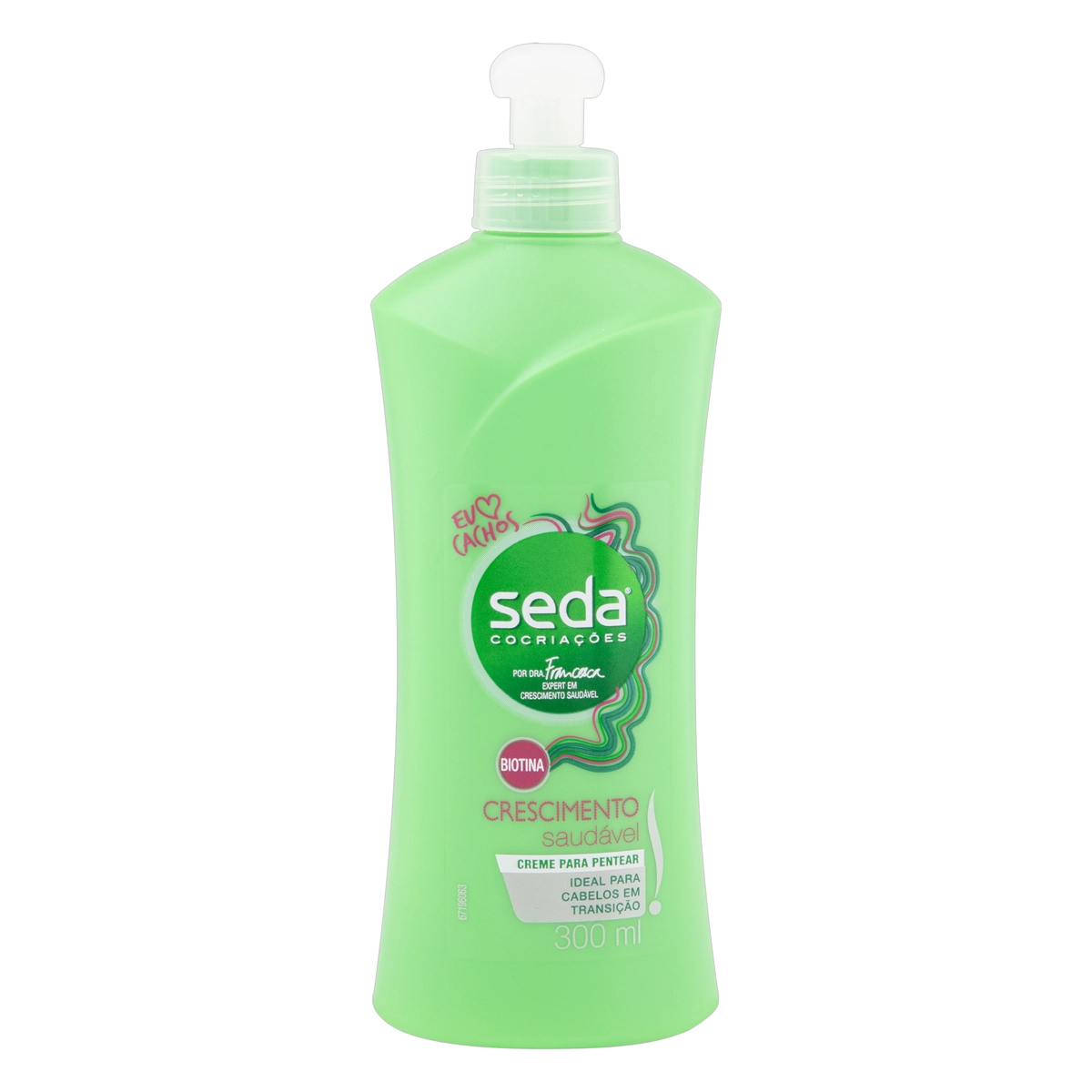 Creme Para Pentear Seda Cocriações Crescimento Saudável Frasco 300ml