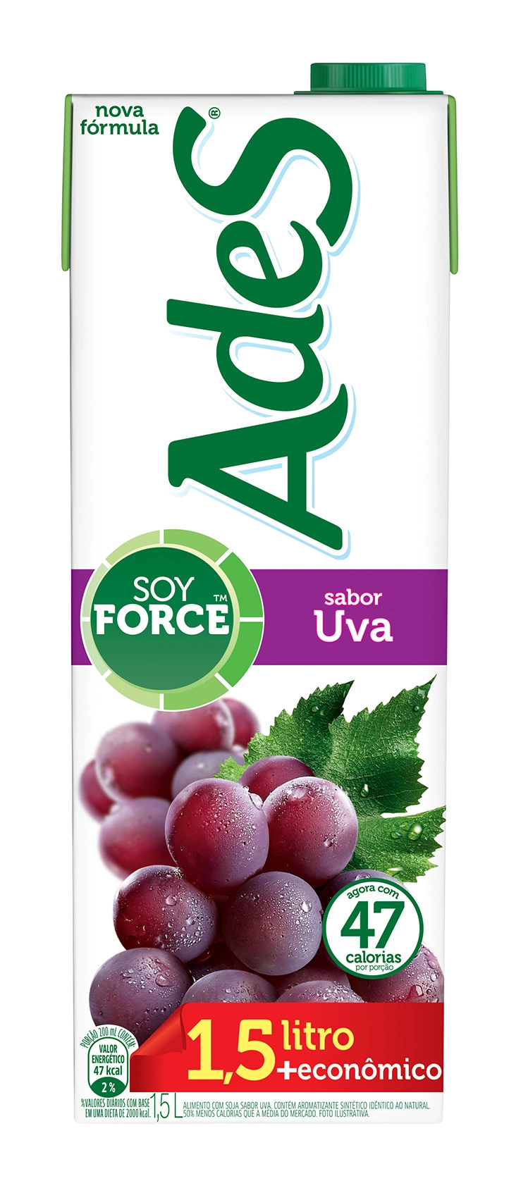 Bebida De Soja Ades Uva 1,5l