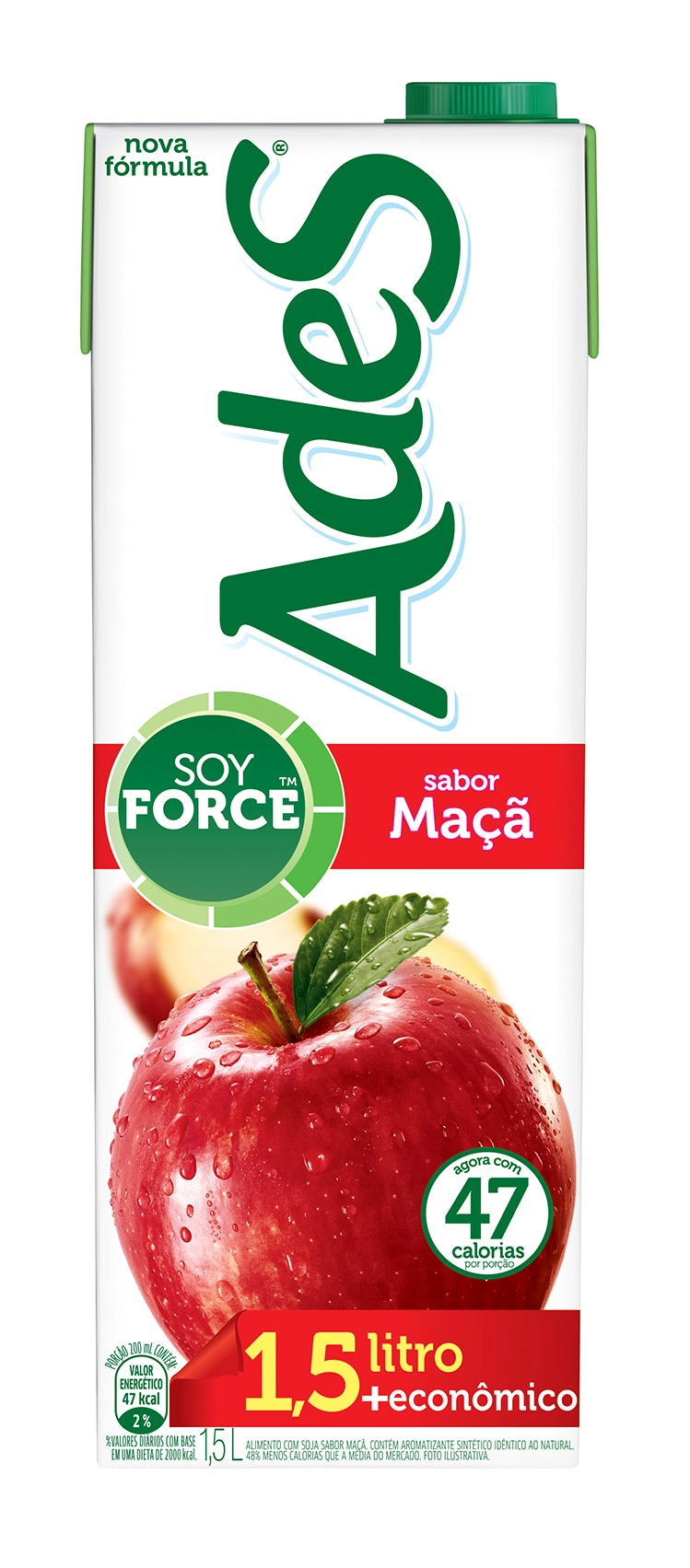 Bebida De Soja Ades Maçã 1,5l