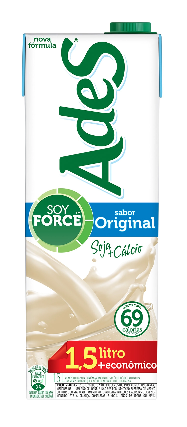 Bebida De Soja Ades Original 1,5l