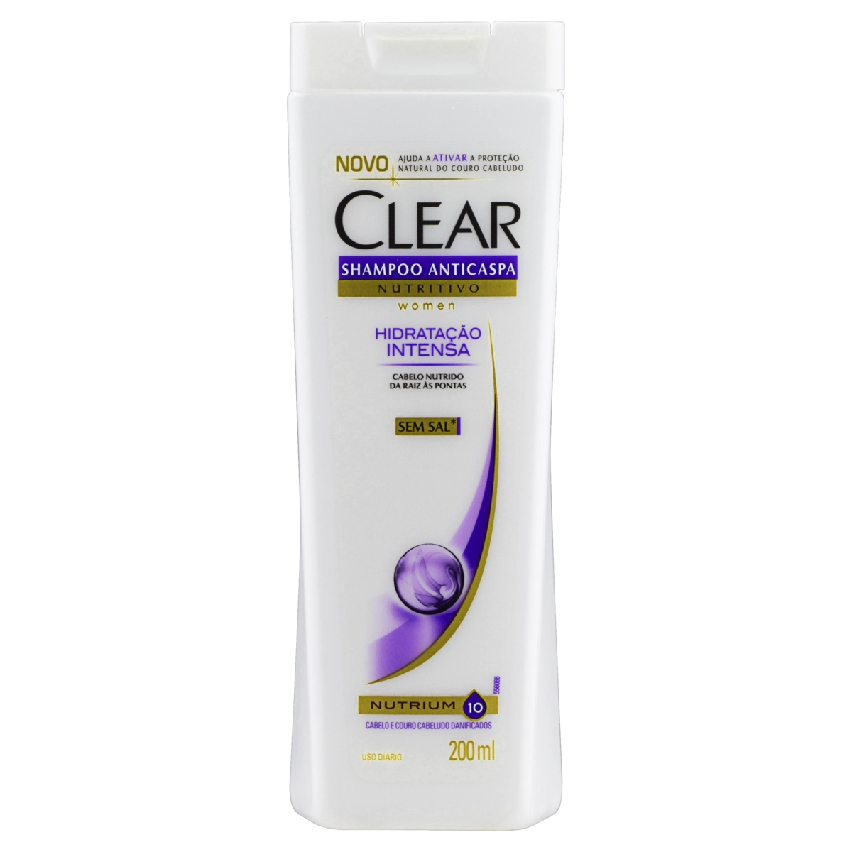 Shampoo Anticaspa Clear Women Hidratação Intensa Frasco 200ml