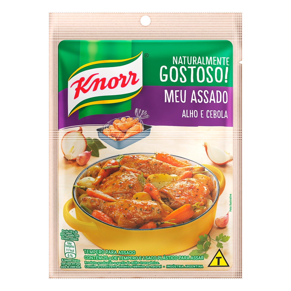 Tempero Pó Alho E Cebola Knorr Meu Assado Pacote 25g