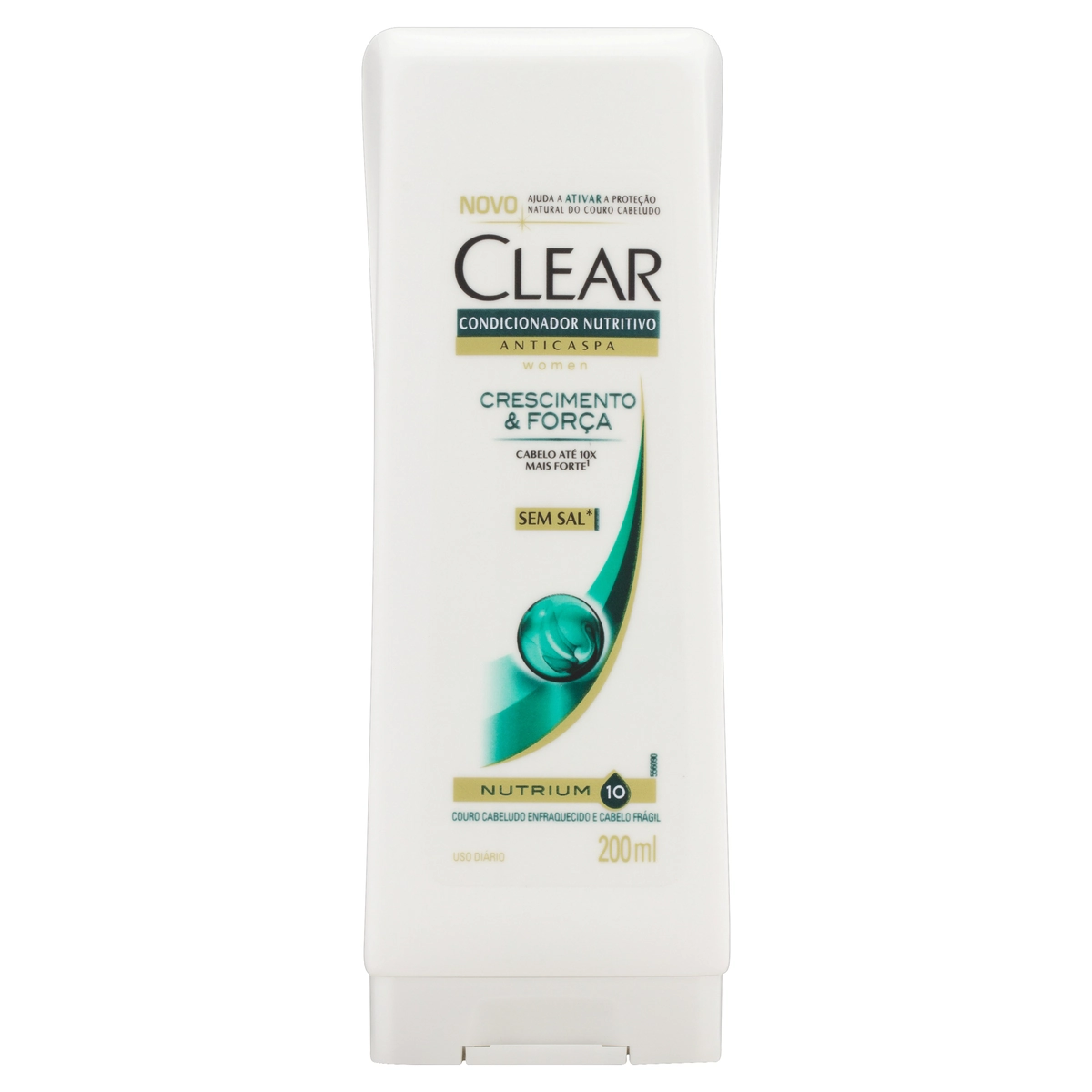 Condicionador Anticaspa Clear Women Crescimento Força Frasco 200ml
