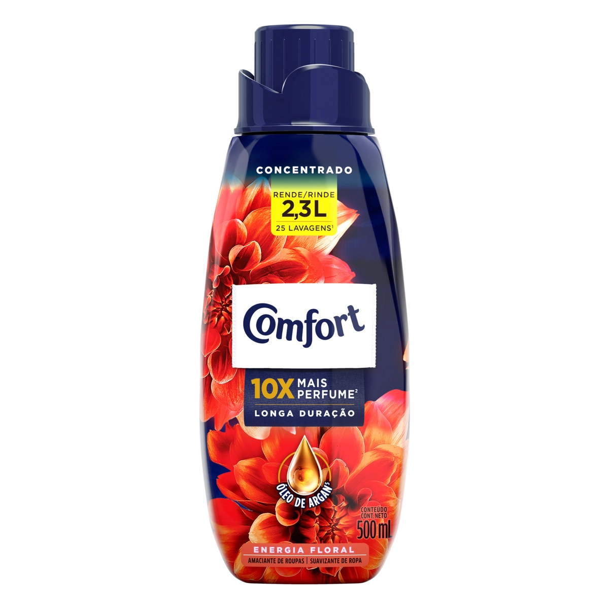 Amaciante De Roupa Concentrado Energia Floral Comfort Frasco 500ml