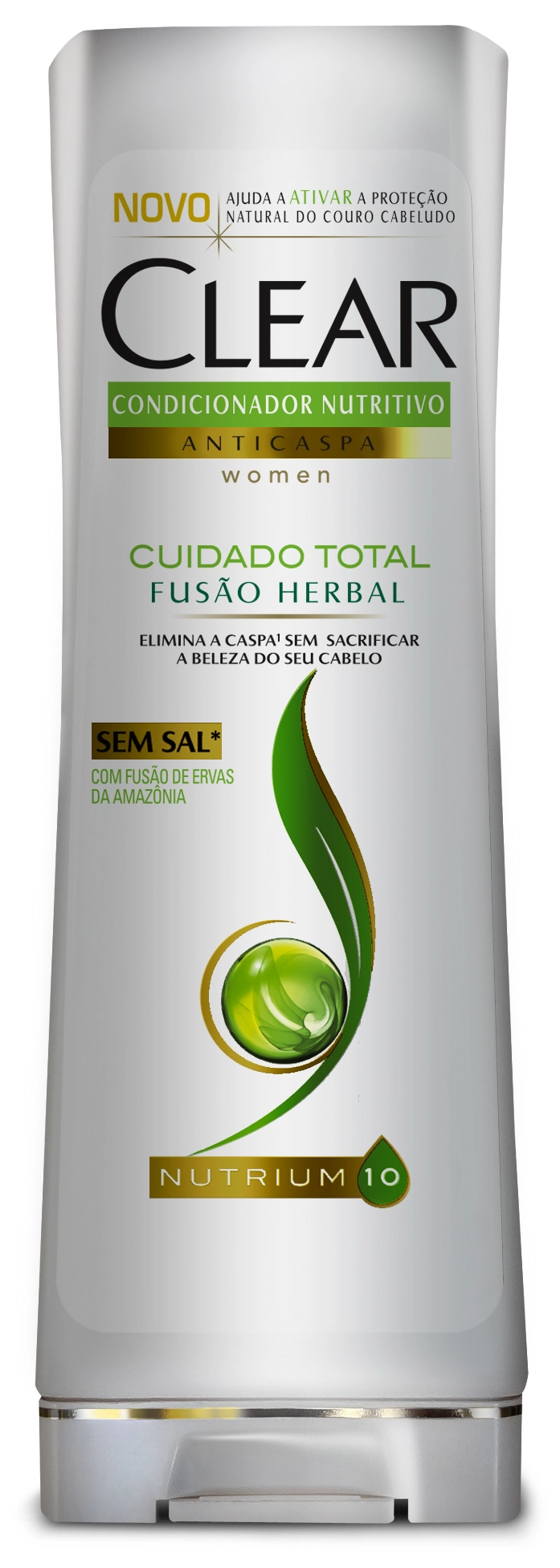 Condicionador Anticaspa Clear Women Fusão Herbal Cuidado Total 200ml