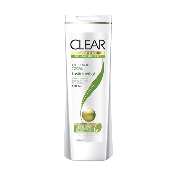 Shampoo Clear Fusão Herbal Pós Químico