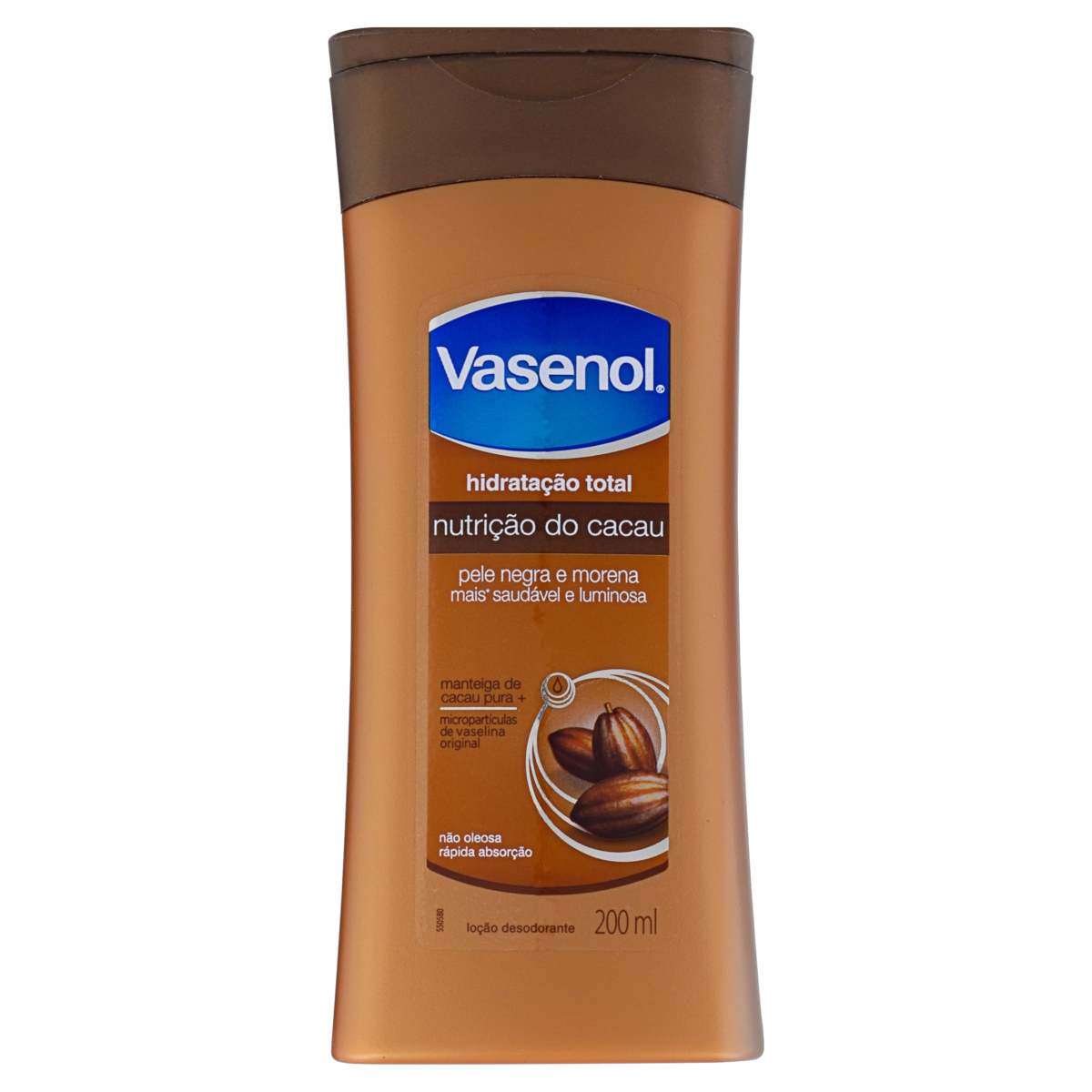 Loção Desodorante Hidratação Total Nutrição Do Cacau Vasenol Frasco 200ml