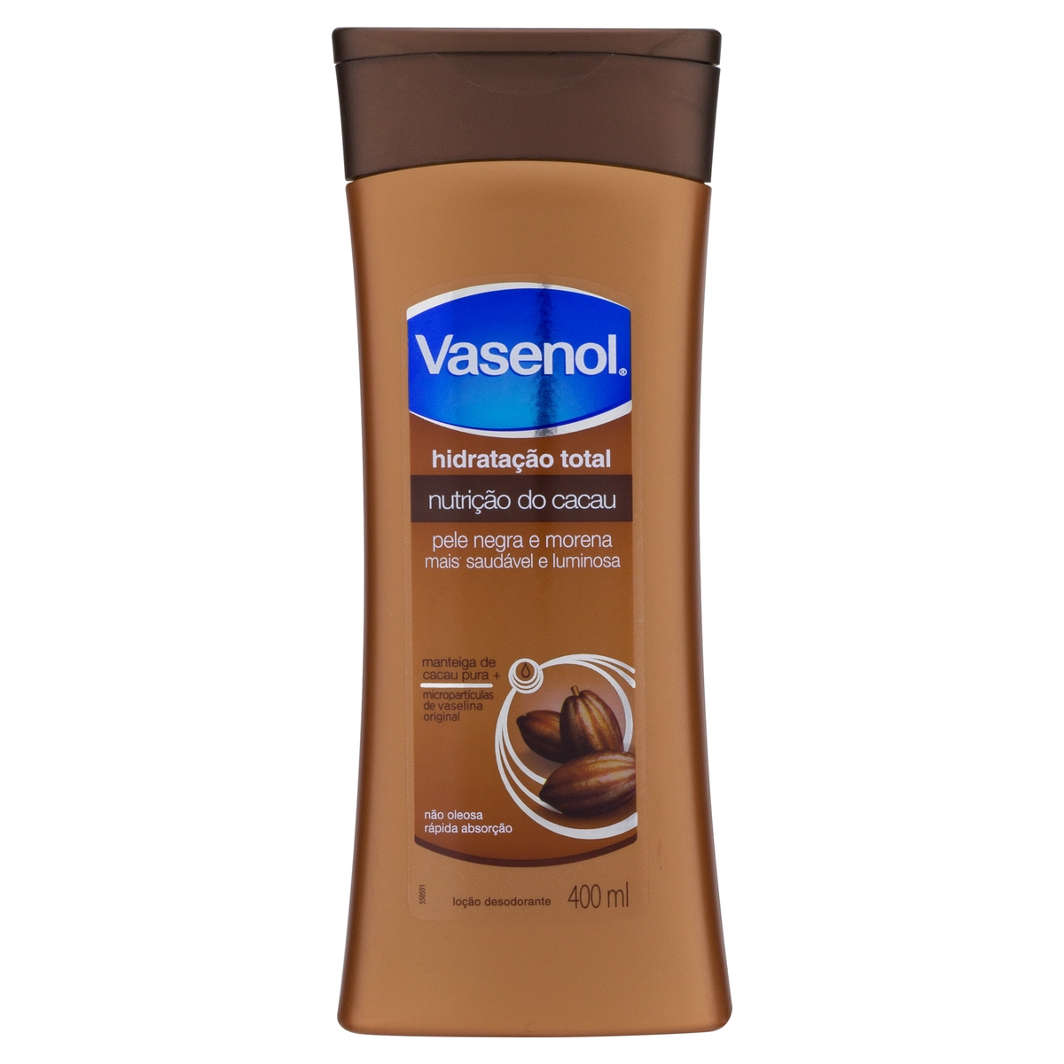 Loção Desodorante Hidratação Total Nutrição Do Cacau Vasenol Frasco 400ml