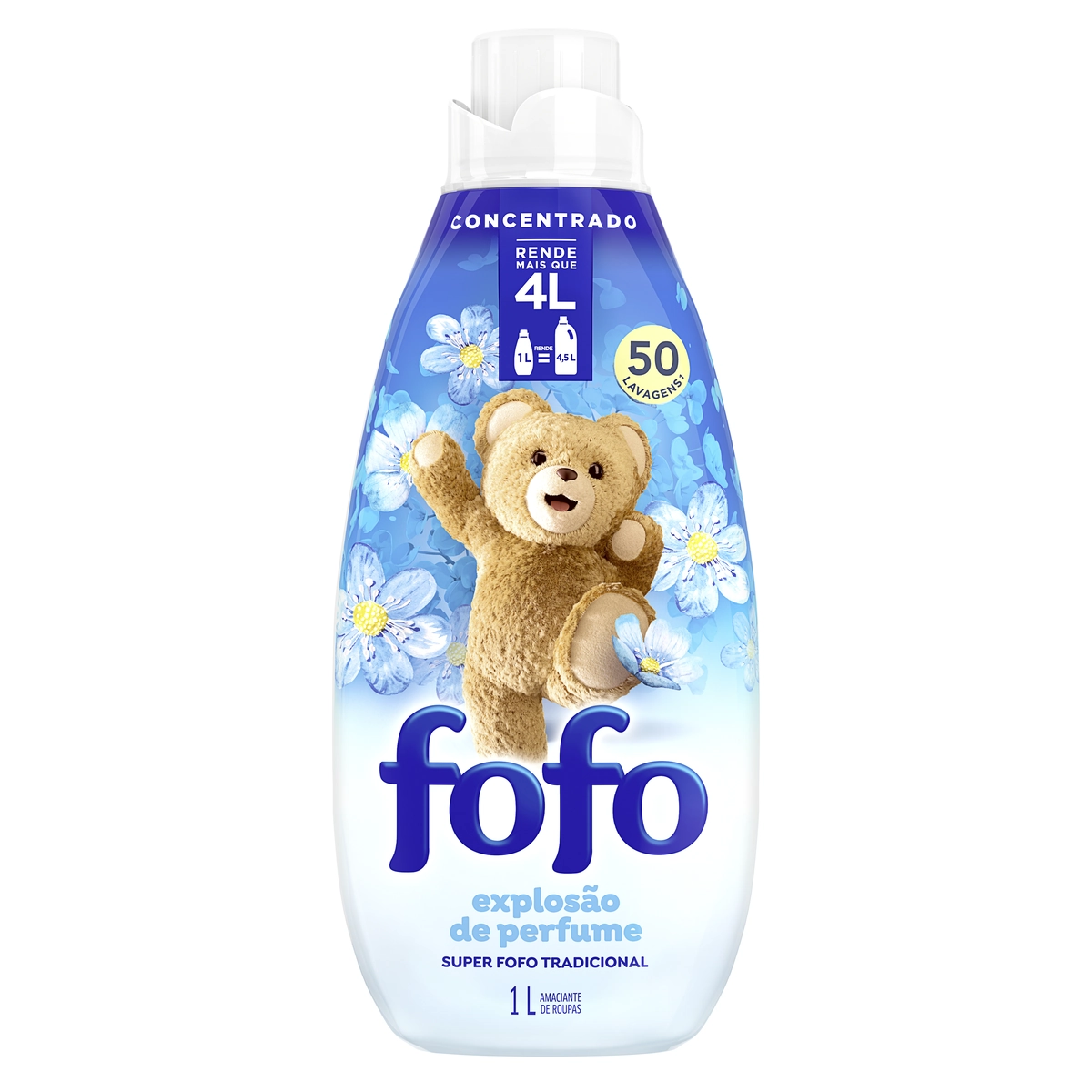 Amaciante De Roupa Concentrado Tradicional Fofo Frasco 1l