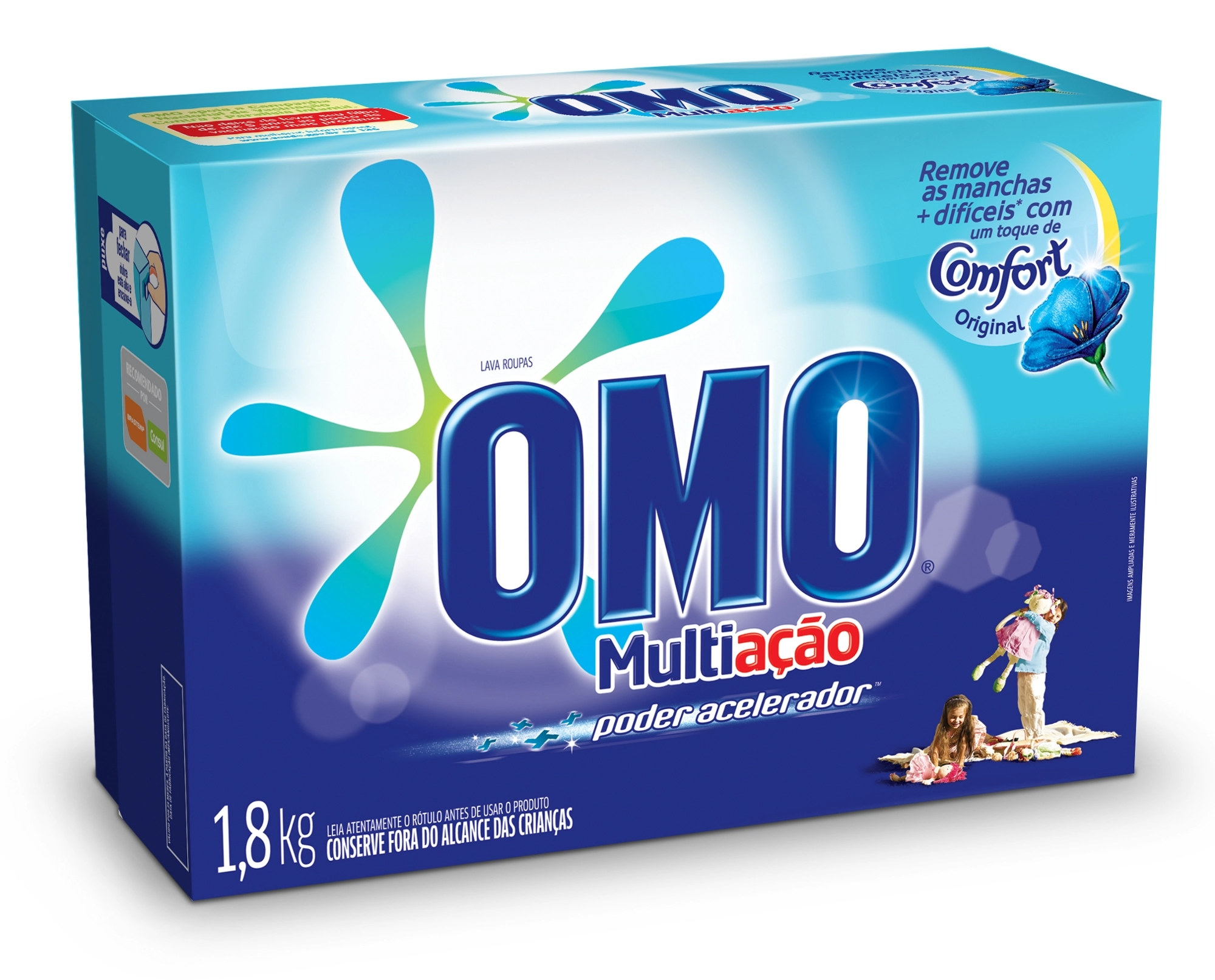 Detergente Em Pó Omo Toque De Comfort Original 1,8kg