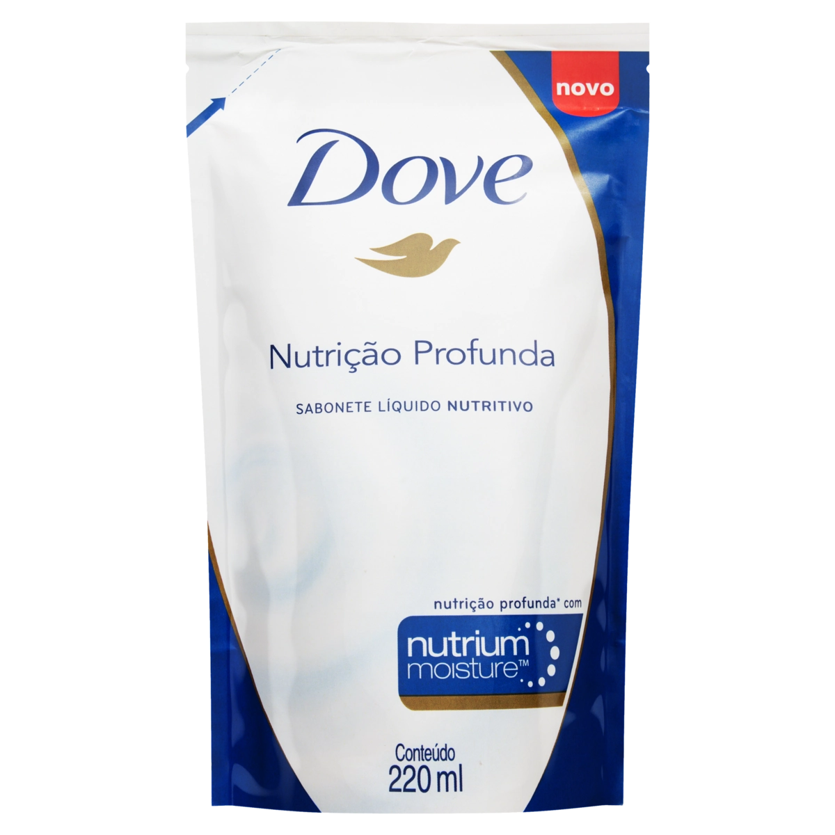 Sabonete Líquido Dove Nutrição Profunda Sachê 220ml Refil