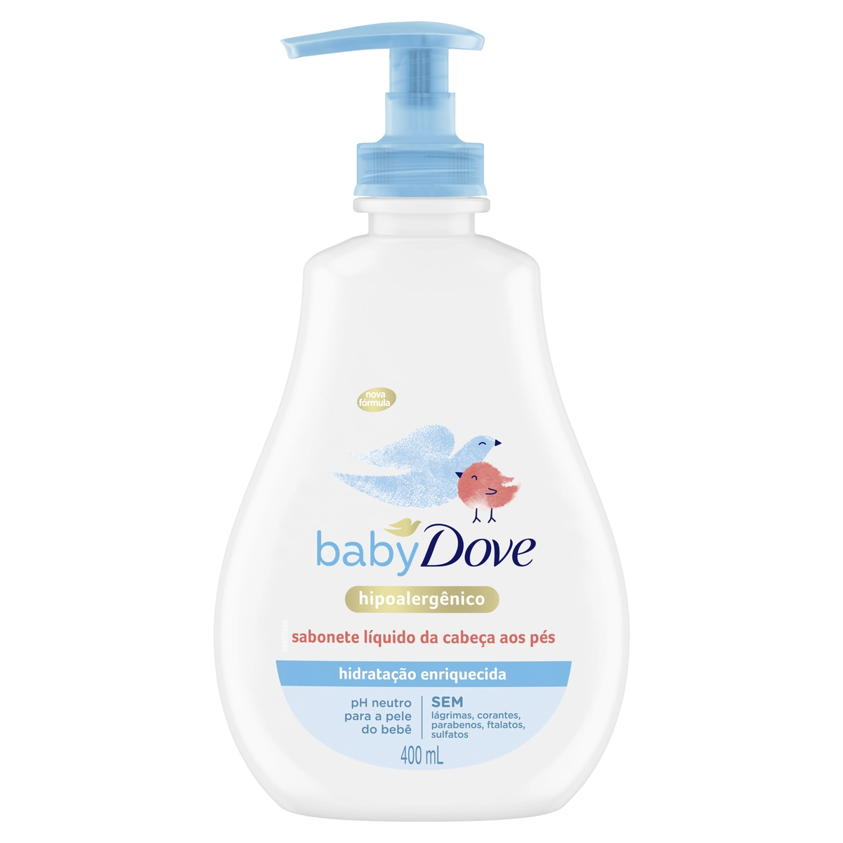 Sabonete Líquido Hidratação Enriquecida Da Cabeça Aos Pés Dove Baby Frasco 400ml