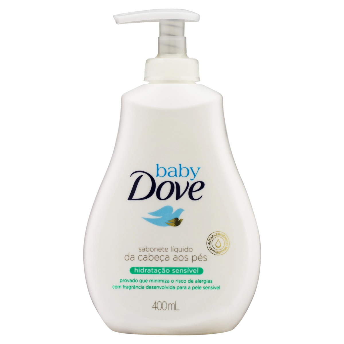 Sabonete Líquido Hidratação Sensível Da Cabeça Aos Pés Dove Baby Frasco 400ml