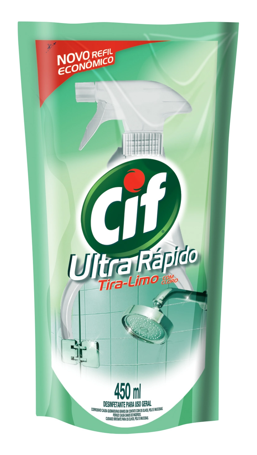 Refil Limpador Cif Ultra Rápido Tira Limo 450ml