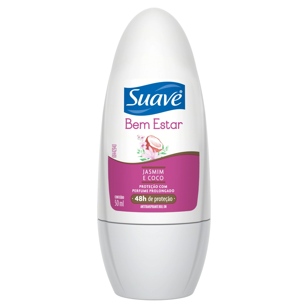 Antitranspirante Roll On Jasmim E Coco Suave 50ml