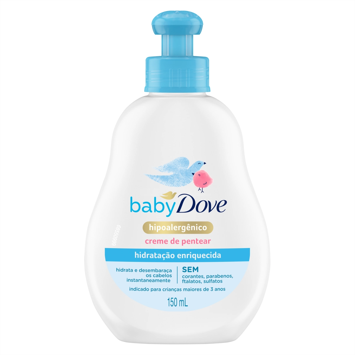 Creme Para Pentear Hidratação Enriquecida Dove Baby Frasco 150ml