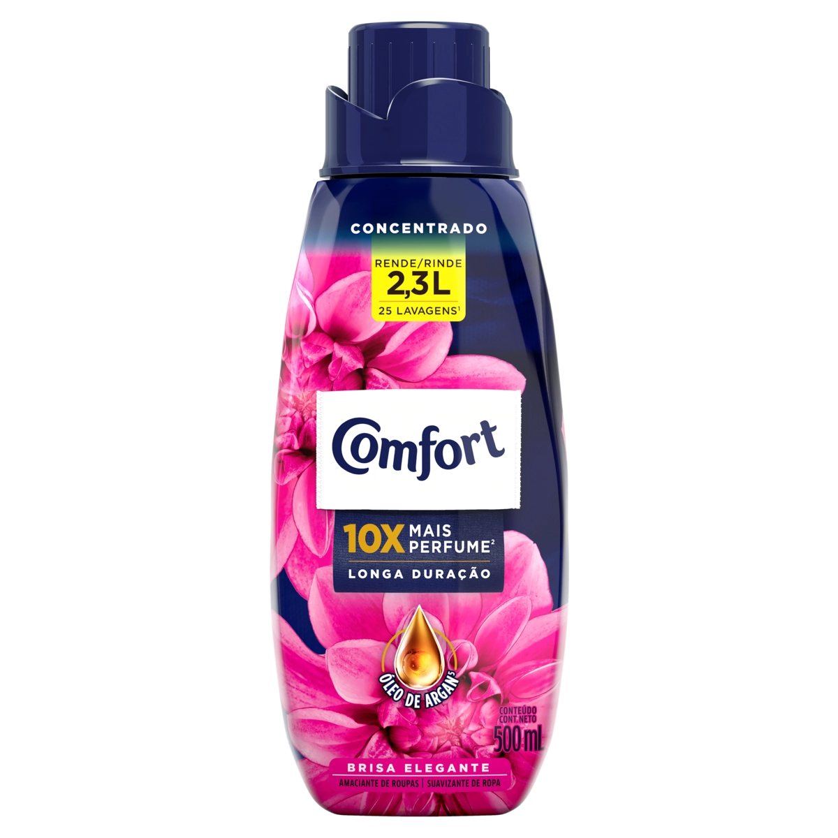 Amaciante De Roupa Concentrado Brisa Elegante Comfort Frasco 500ml