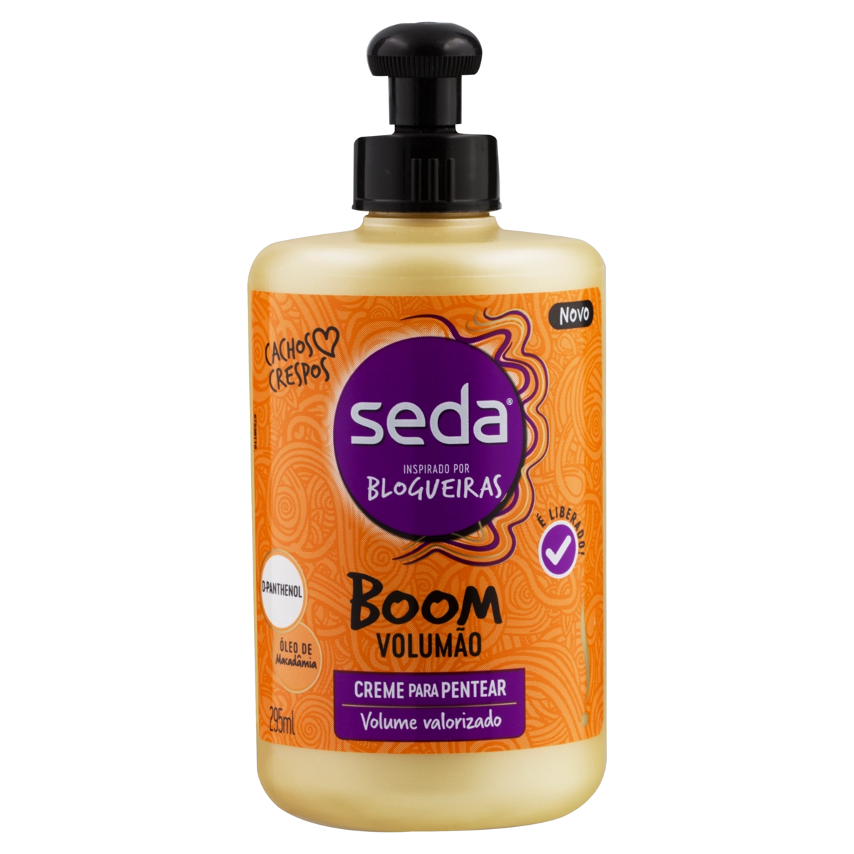 Creme Para Pentear Seda Inspirado Por Blogueiras Boom Volumão Frasco 295ml