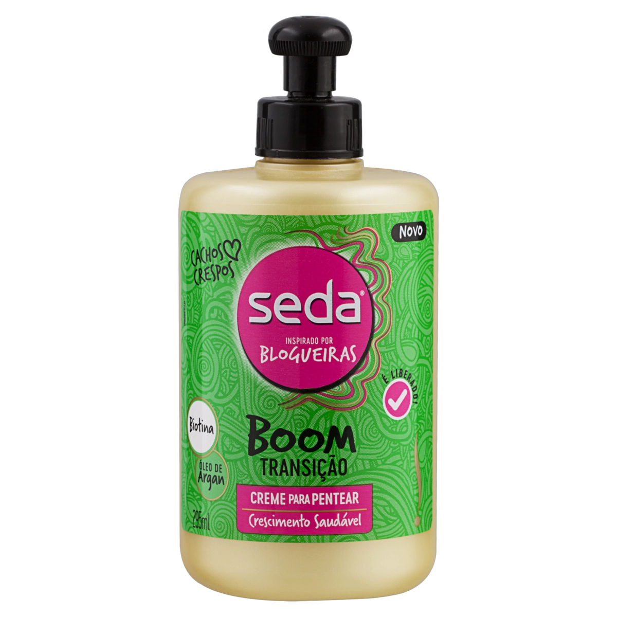 Creme Para Pentear Seda Inspirado Por Blogueiras Boom Transição Frasco 295ml